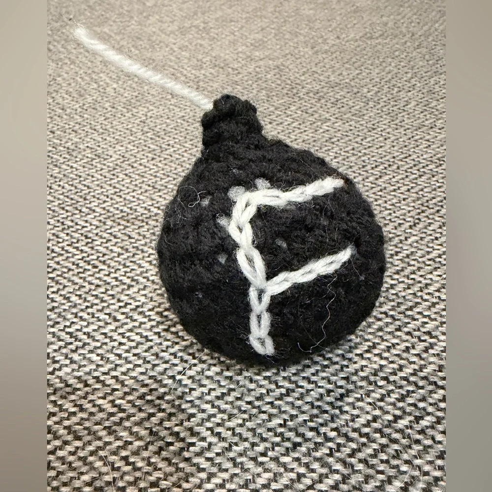 Hand Crocheted F Bomb Catnip Cat Toy